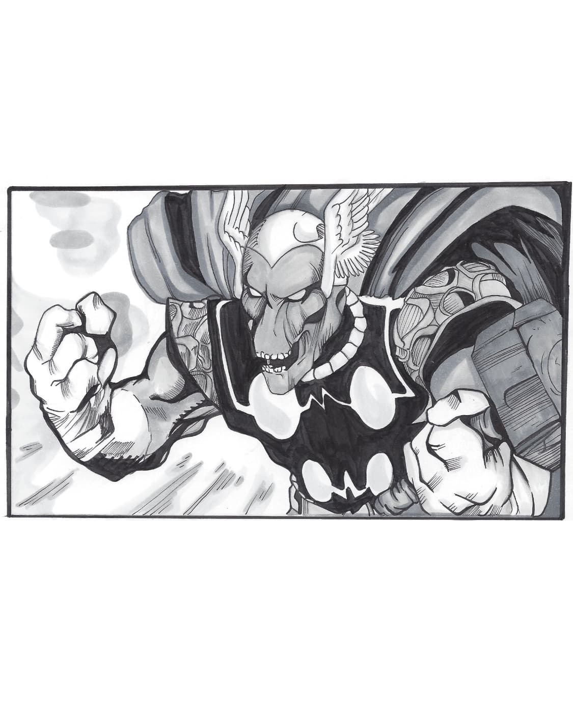 Beta Ray Bill - Ink and Copics
