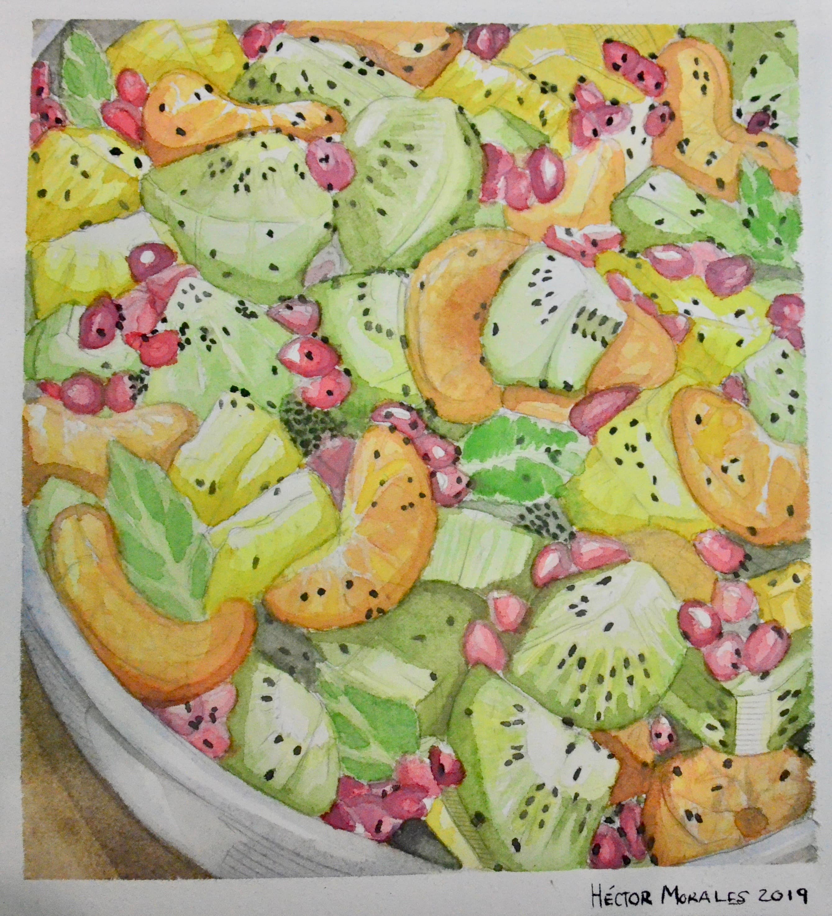 Fruit Salad - Watercolor