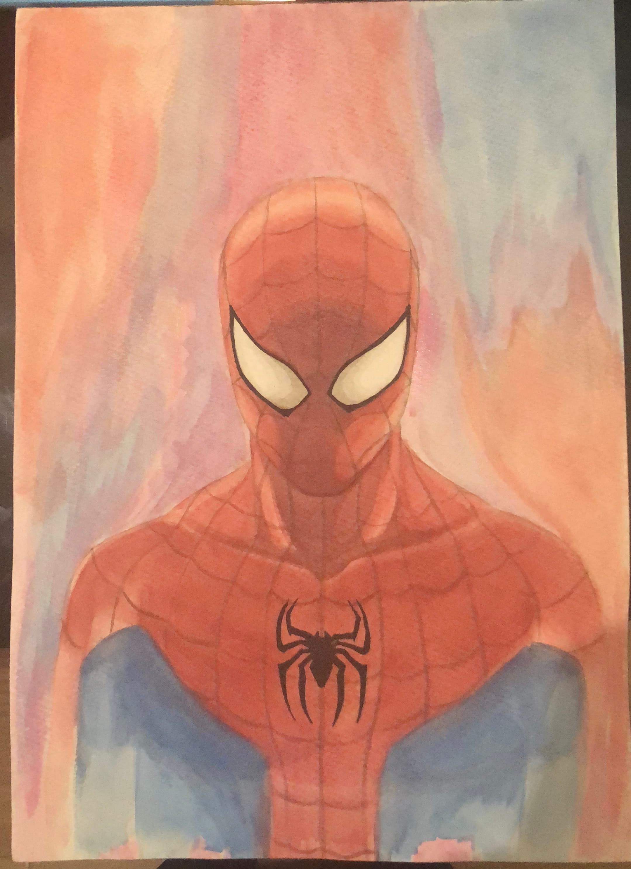 Spider-Man Portrait - Watercolor